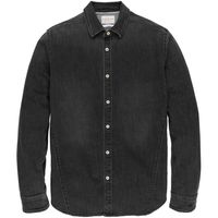 Long sleeve shirt ind black stretc classic blue de - thumbnail