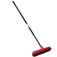 Bezem met steel - telescoopsteel 80-130 cm - kappersbezem - rubber - 35 cm Bezem met steel - telescoopsteel 80-130 cm - kappersbezem - rubber - 35 cm