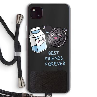 Best Friend Forever: Pixel 4a 5G Transparant Hoesje met koord