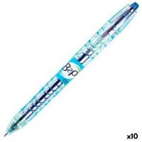 Gelpen Pilot B2P 07 Intrekbaar Blauw 0,4 mm (10 Stuks)