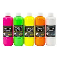 Creativ Company Textile color semi-dekkende textielverf, 5x500ml