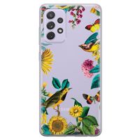 Samsung Galaxy A72 transparant hoesje - Sunflowers