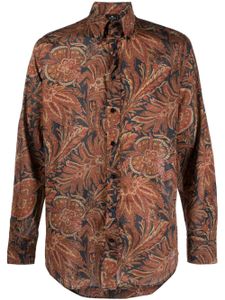 ETRO chemise à fleurs - Marron