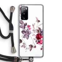 Mooie bloemen: Samsung Galaxy S20 FE / S20 FE 5G Transparant Hoesje met koord