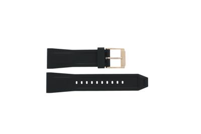 Horlogeband Michael Kors MK8436 Silicoon Zwart 24mm