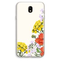 Wilde bloemen: Samsung Galaxy J7 (2017) Transparant Hoesje