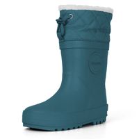 Druppies regenlaarsjes winter petrol blue Maat