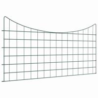 VidaXL Vijverhekken set 5 pcs groen 100 x 50 cm staal