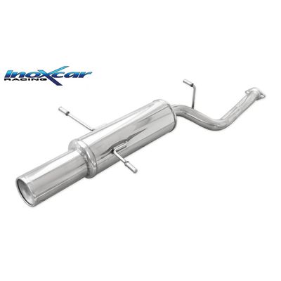 InoxCar uitlaat passend voor Subaru Forester 2.0 16v LX 125pk 1998- 1x102mm IXSUIM26102