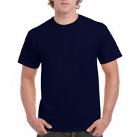 Navy blauw katoenen shirt voor volwassenen 2XL (44/56)  - - thumbnail