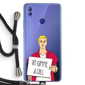 Gimme a call: Honor Note 10 Transparant Hoesje met koord