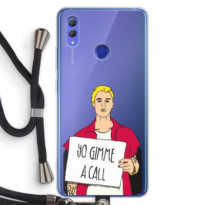 Gimme a call: Honor Note 10 Transparant Hoesje met koord