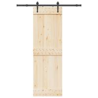 VidaXL Doos met onderdelen voor schuifdeur 152,5 cm staal zwart