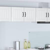 Keukenkast Hoogglans wit 80 x 31 x 40 cm Bewerkt hout