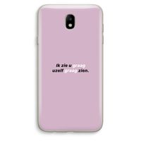 uzelf graag zien: Samsung Galaxy J7 (2017) Transparant Hoesje