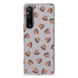 TPU bumper voor Sony Xperia 1 V Poep Emojis