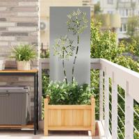 Tuin decoratief paneel Zilver 50 x 140 cm Gegalvaniseerd staal