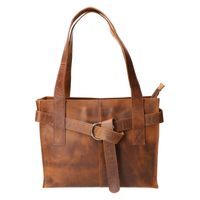 Revival by Leather Design Handtas Hunter Bruin