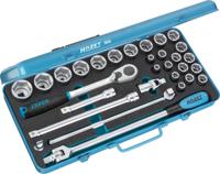 HAZET Dopsleutelset 905 - 1/2 inch (12,5 mm) vierkant hol - Buiten-zeskant-tractieprofiel - 30-delig - 2 x 13 - 8 - 32