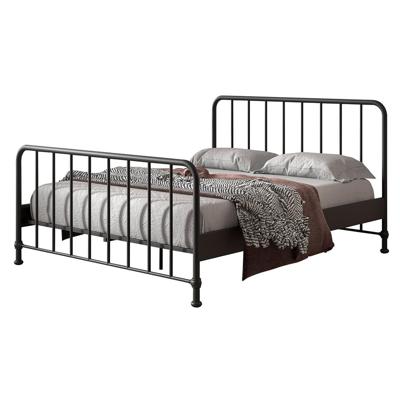 Leen Bakker - Vipack Bed Bronxx - 160x200 Cm - Metaal - Zwart - 208x166.5x110 Cm