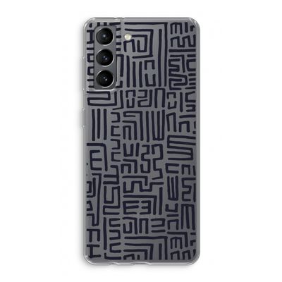 Moroccan Print: Samsung Galaxy S21 Transparant Hoesje