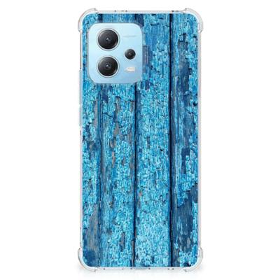 Xiaomi Redmi Note 12 5G Stevig Telefoonhoesje Wood Blue Xiaomi Redmi Note 12 5G Stevig Telefoonhoesje Wood Blue