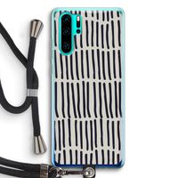 Moroccan stripes: Huawei P30 Pro Transparant Hoesje met koord