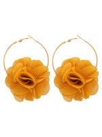 Stof Bloemen oorbellen - thumbnail