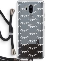 Wimpers: LG G7 Thinq Transparant Hoesje met koord