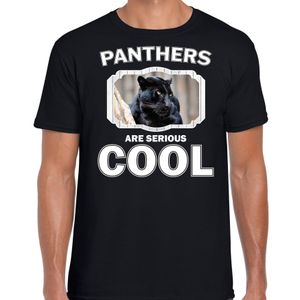 Dieren zwarte panter t-shirt zwart heren - panthers are cool shirt