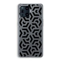 Crazy pattern: Oppo Find X3 Transparant Hoesje