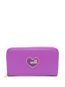 Love Moschino portefeuille en cuir à plaque logo - Violet