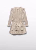Abel & Lula winter rok-set meisjes - beige - gebreid - geplooid