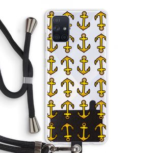 Musketon Anchor: Samsung Galaxy A71 Transparant Hoesje met koord