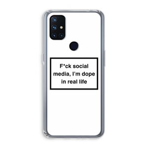 I'm dope: OnePlus Nord N10 5G Transparant Hoesje