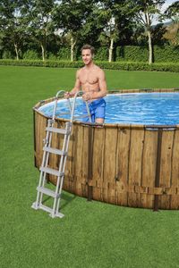 Bestway Zwembad power steel set rond rotan swim vista 488