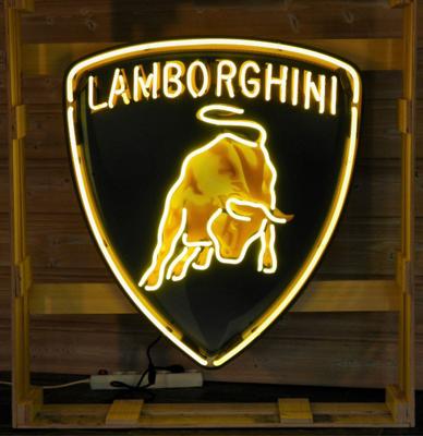 Lamborghini Neon Verlichting - Met Achterplaat - 80 x 90 cm
