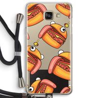 Hamburger: Samsung Galaxy A5 (2016) Transparant Hoesje met koord