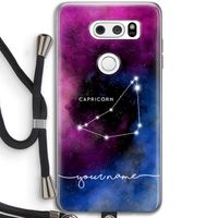 Sterrenbeeld - Donker: LG V30 Transparant Hoesje met koord