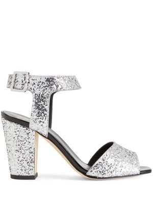 Giuseppe Zanotti sandales Emmanuelle 80 mm - Argent