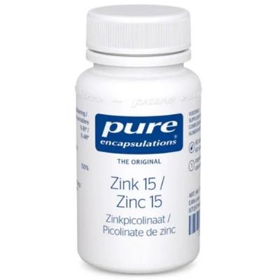 Pure Encapsulations Zink 15 Capsules Zinkpiconilaat 60Capsules