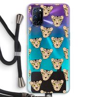 Tijger: Oppo A72 Transparant Hoesje met koord