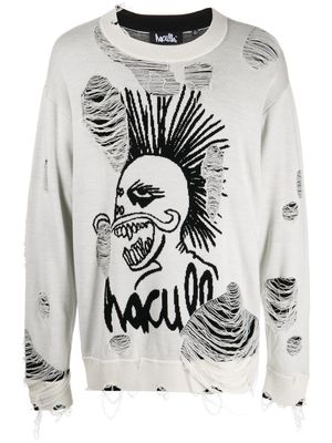 Haculla pull en maille à logo - Noir
