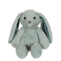 Trendy konijnenknuffel - GIPSY TOYS - Watergroen, 28 cm