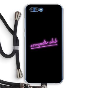 Vice Black: Honor 10 Transparant Hoesje met koord