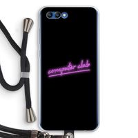 Vice Black: Honor 10 Transparant Hoesje met koord