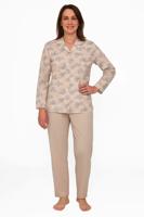 Tenderness dames pyjama - Doorknoop knoopsluiting - Beige