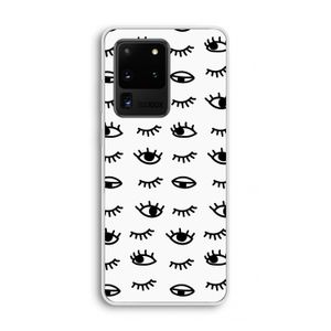 Eye pattern #2: Samsung Galaxy S20 Ultra Transparant Hoesje