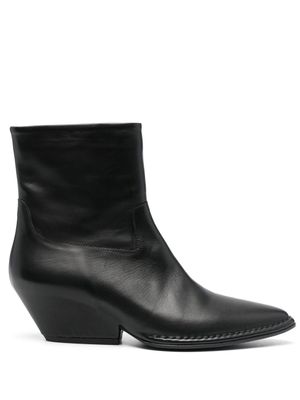 Del Carlo bottines à bout pointu - Noir