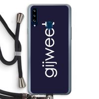 Gijweet: Samsung Galaxy A20s Transparant Hoesje met koord